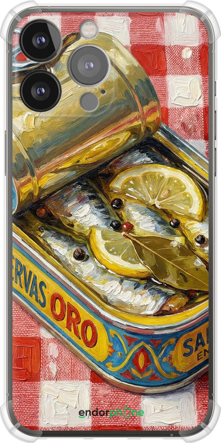 Силіконовий протиударний с посиленими кутами чехол Vintage Sardine Tin Phone для Apple iPhone 13 Pro Max - 6772sp-2371 изображение 