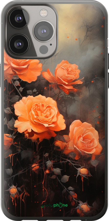 Силіконовий чехол Оранжеві троянди для Apple iPhone 13 Pro Max - 5944u-2371 изображение 