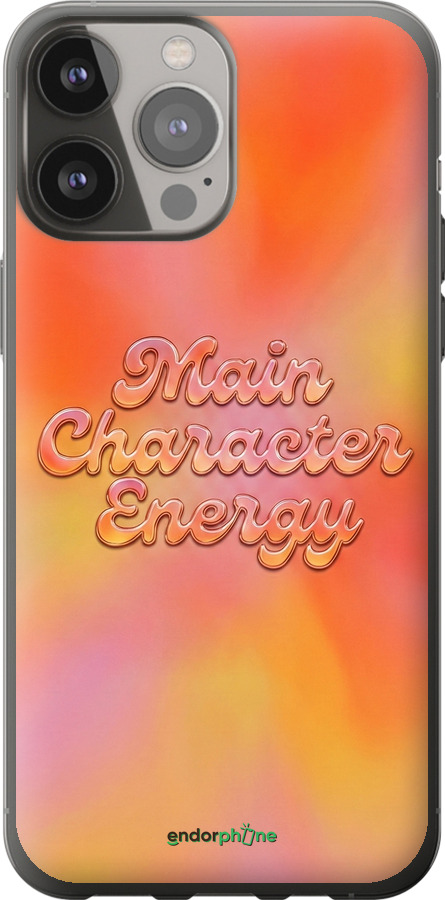 Силиконовый чехол Aura Gradient Main Character Energy Aesthetic Y2K для Apple iPhone 13 Pro Max - 6783u-2371 изображение 