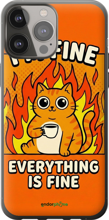 2D пластиковый чехол Funny Cat для Apple iPhone 13 Pro Max - 6786t-2371 изображение 