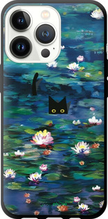 TPU чехол Чехол с изображением водяных лилий Моне и кошек для Apple iPhone 13 Pro - 6399b-2372 изображение 
