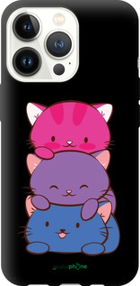 TPU чехол Милые кошки для Apple iPhone 13 Pro - 6518b-2372 изображение 
