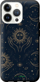 TPU чехол Celestial Harmony: Sun & Moon Gold Mystic Pattern для Apple iPhone 13 Pro - 6778b-2372 изображение 