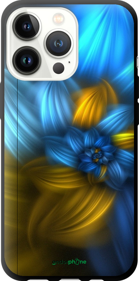 

TPU чорний чохол "Візерунок 46" для iPhone 13 Pro, Синій