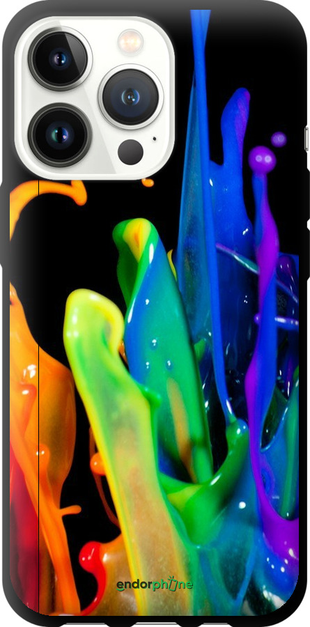 TPU чехол брызги краски для Apple iPhone 13 Pro - 3957b-2372 изображение 