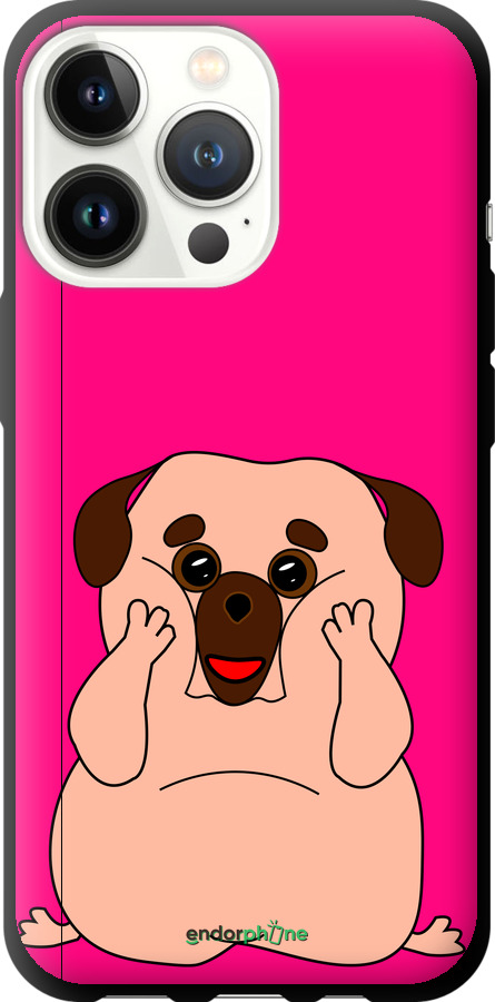 TPU чехол Веселий мопс для Apple iPhone 13 Pro - 4908b-2372 изображение 