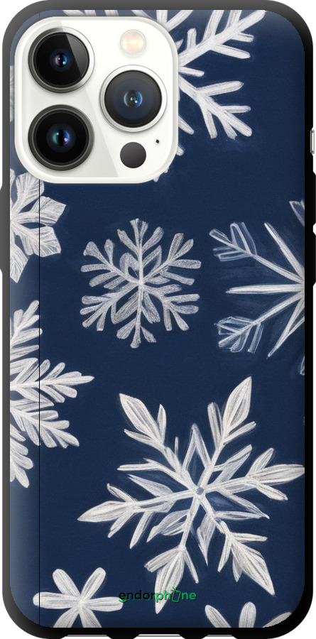 TPU чехол Сніжинки для Apple iPhone 13 Pro - 5821b-2372 изображение 