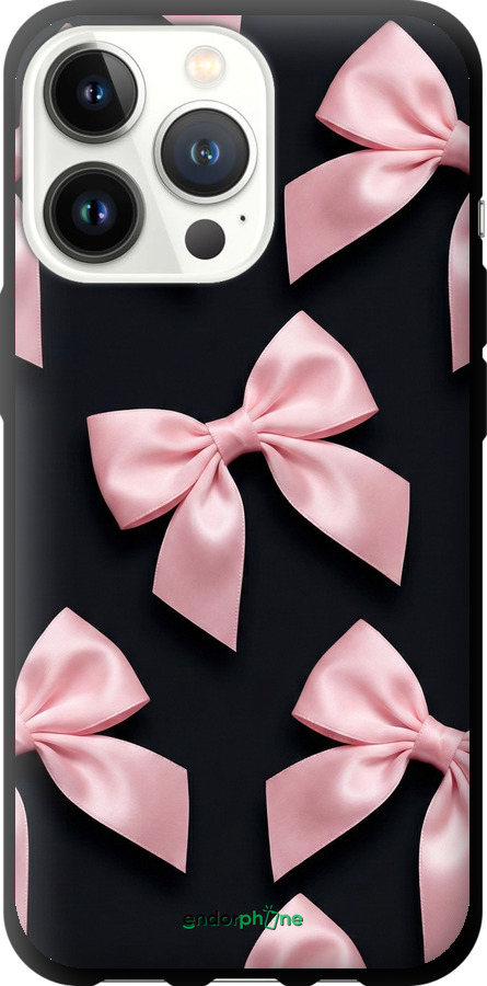 TPU чехол Coquette Ribbons Dark Coquette для Apple iPhone 13 Pro - 6767b-2372 изображение 