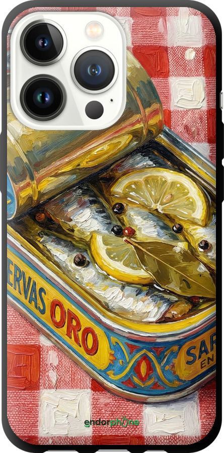 TPU чехол Vintage Sardine Tin Phone для Apple iPhone 13 Pro - 6772b-2372 изображение 