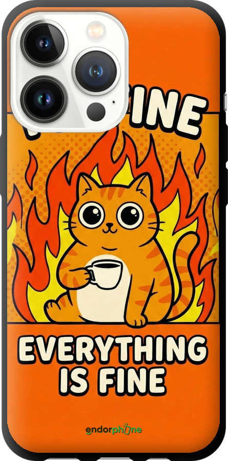 TPU чехол Funny Cat для Apple iPhone 13 Pro - 6786b-2372 изображение 