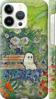 3D пластиковый матовый чехол Грустное привидение для Apple iPhone 13 Pro - 6403m-2372 изображение 