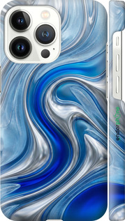 3D пластиковый матовый чехол Liquid Chrome для Apple iPhone 13 Pro - 6781m-2372 изображение 