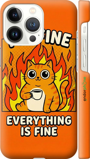 3D пластиковий матовий чохол 'Funny Cat' для iPhone 13 Pro зображення 5