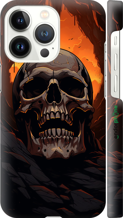 3D пластиковий матовий чехол Черв пещері для Apple iPhone 13 Pro - 5959m-2372 изображение 