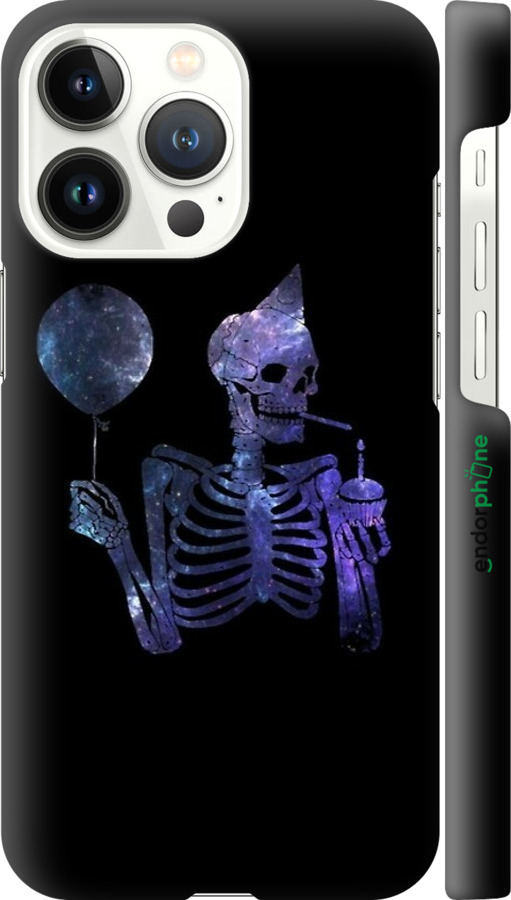 3D пластиковый матовый чехол Скелетное искусство для Apple iPhone 13 Pro - 6536m-2372 изображение 