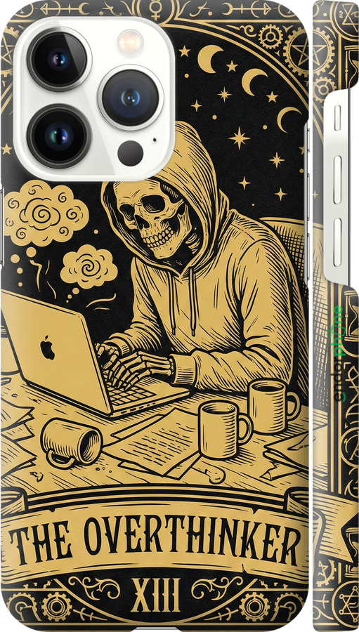 3D пластиковый матовый чехол The Overthinker для Apple iPhone 13 Pro - 6774m-2372 изображение 