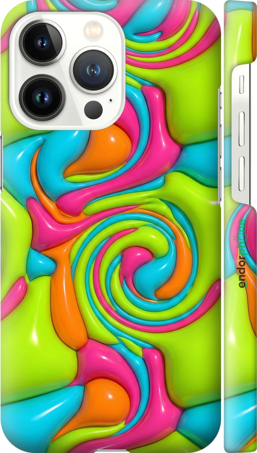 3D пластиковый матовый чехол Y2K Jelly Dream для Apple iPhone 13 Pro - 6780m-2372 изображение 