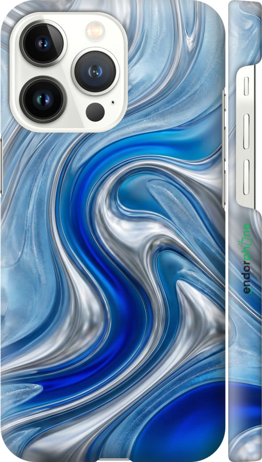 3D пластиковый матовый чехол Liquid Chrome для Apple iPhone 13 Pro - 6781m-2372 изображение 