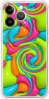 Силіконовий протиударний с посиленими кутами чехол Y2K Jelly Dream для Apple iPhone 13 Pro - 6780sp-2372 изображение 