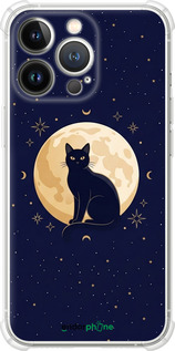 Силикон с усиленными углами чехол Cute Cat Celestial/Witchy для Apple iPhone 13 Pro - 6787sp-2372 изображение 