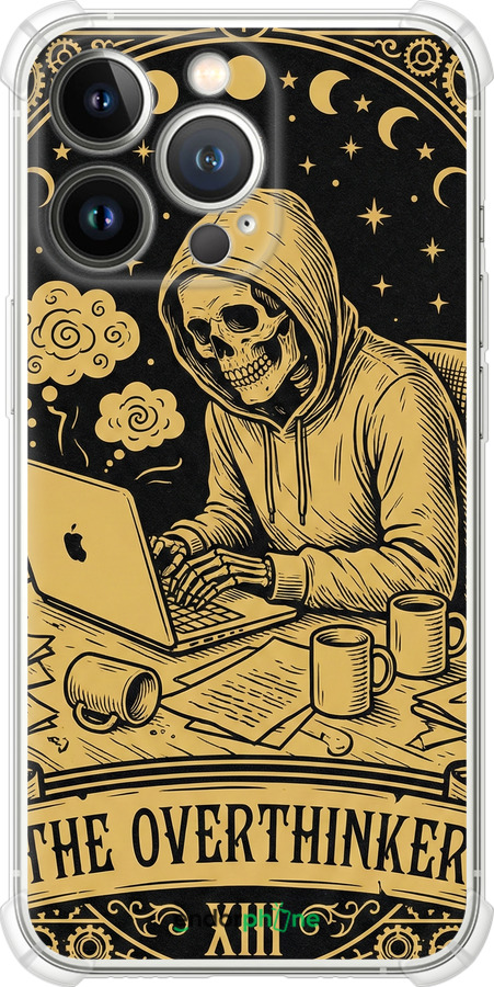 Силіконовий протиударний с посиленими кутами чехол The Overthinker для Apple iPhone 13 Pro - 6774sp-2372 изображение 