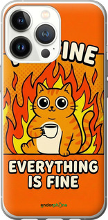 Силиконовый чехол Funny Cat для Apple iPhone 13 Pro - 6786u-2372 изображение 