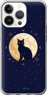 Силиконовый чехол Cute Cat Celestial/Witchy для Apple iPhone 13 Pro - 6787u-2372 изображение 