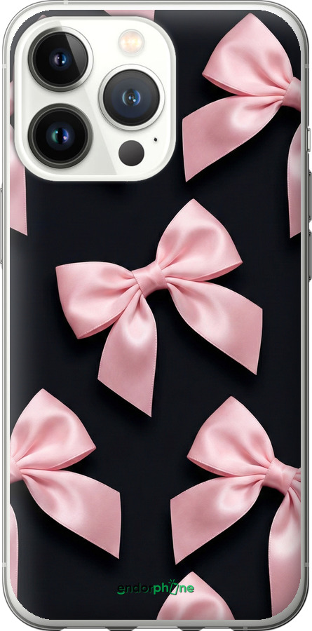 Силиконовый чехол Coquette Ribbons Dark Coquette для Apple iPhone 13 Pro - 6767u-2372 изображение 