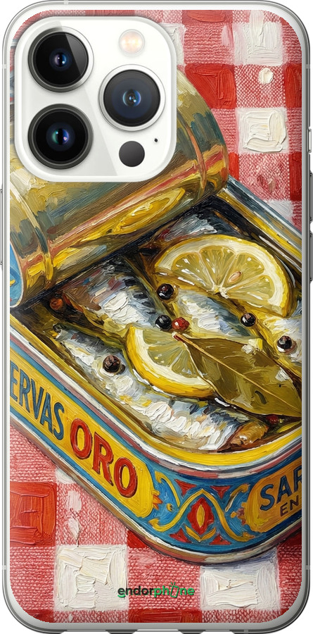 Силіконовий чехол Vintage Sardine Tin Phone для Apple iPhone 13 Pro - 6772u-2372 изображение 