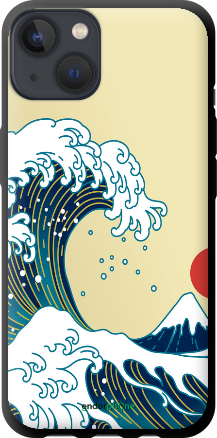 TPU чехол Японські хвилі для Apple iPhone 13 - 5533b-2374 изображение 