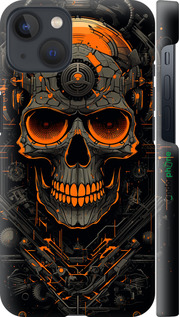 3D пластиковый матовый чехол Череп для Apple iPhone 13 - 5952m-2374 изображение 
