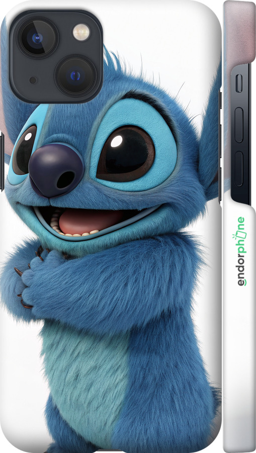 3D пластиковый матовый чехол Стич 1 для Apple iPhone 13 - 6686m-2374 изображение 