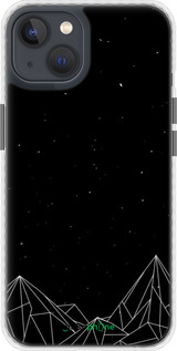 Чохол Bumper MagSafe чехол Чорно білі абстрактні гори для Apple iPhone 13 - 6437pm-2374 изображение 
