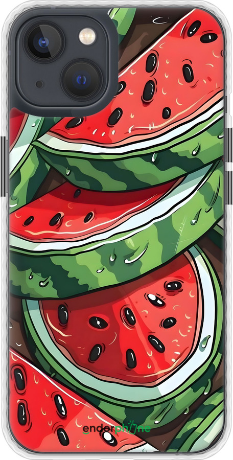 Чехол Bumper чехол Арбуз для Apple iPhone 13 - 6315pc-2374 изображение 