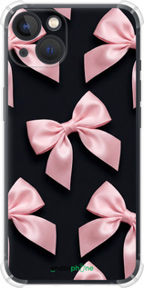Силіконовий протиударний с посиленими кутами чехол Coquette Ribbons Dark Coquette для Apple iPhone 13 - 6767sp-2374 изображение 
