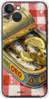 Силикон с усиленными углами чехол Vintage Sardine Tin Phone для Apple iPhone 13 - 6772sp-2374 изображение 
