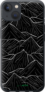 Силіконовий чехол Із зображенням Темних гір для Apple iPhone 13 - 6489u-2374 изображение 