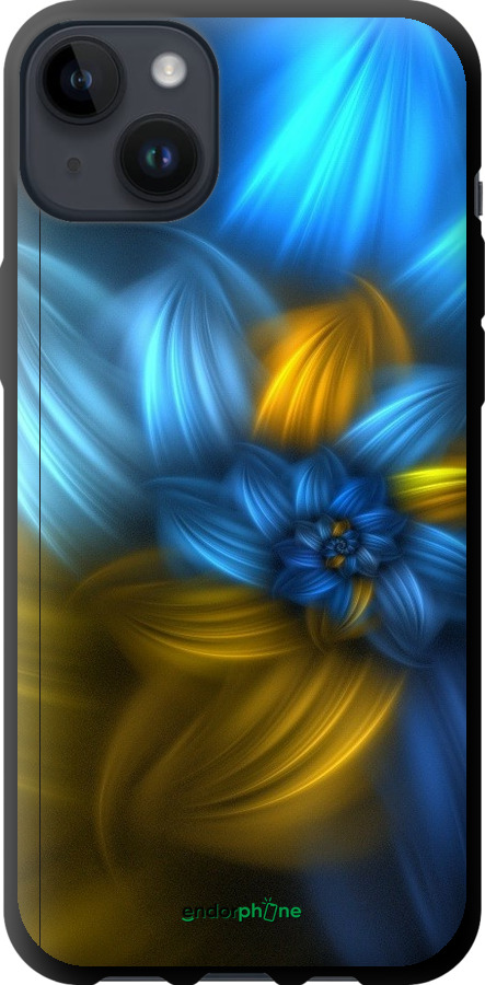 

TPU чорний чохол "Візерунок 46" для iPhone 14 Plus, Синій