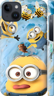 3D пластиковый матовый чехол Миньоны для Apple iPhone 14 Plus - 6386m-2645 изображение 