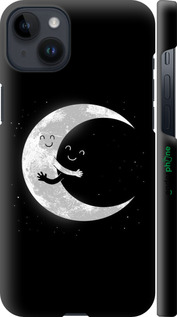 3D пластиковый матовый чехол Лунные объятия для Apple iPhone 14 Plus - 6508m-2645 изображение 