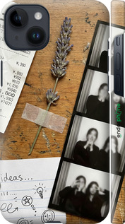 3D пластиковый матовый чехол Aesthetic Scrapbook Collage для Apple iPhone 14 Plus - 6773m-2645 изображение 