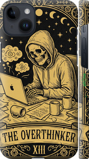 3D пластиковый матовый чехол 'The Overthinker' для iPhone 14 Plus изображение 1