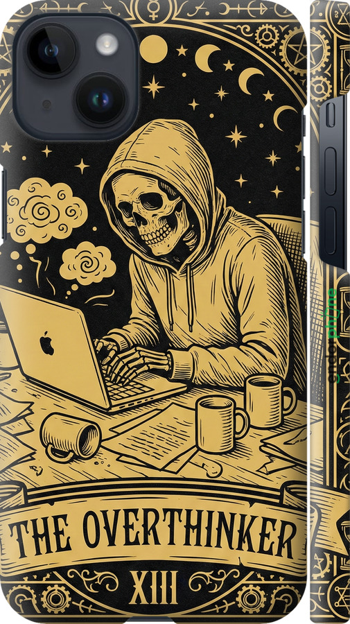 3D пластиковый матовый чехол The Overthinker для Apple iPhone 14 Plus - 6774m-2645 изображение 