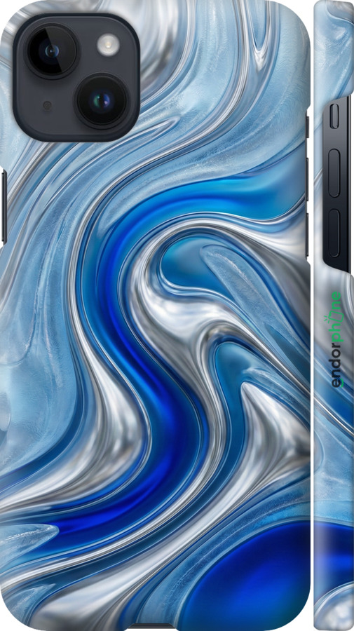 3D пластиковый матовый чехол Liquid Chrome для Apple iPhone 14 Plus - 6781m-2645 изображение 