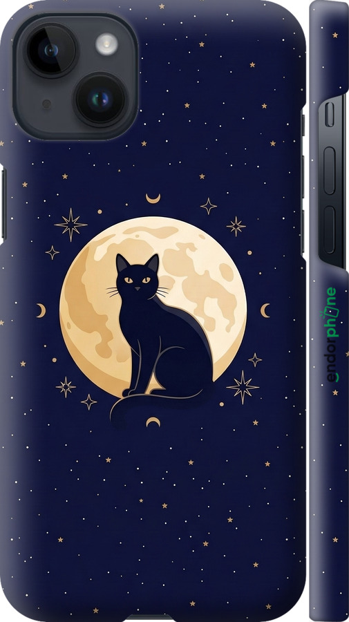 3D пластиковый матовый чехол Cute Cat Celestial/Witchy для Apple iPhone 14 Plus - 6787m-2645 изображение 