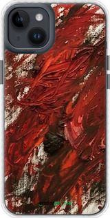 Чехол Bumper чехол Абстрактная композиция в красных тонах для Apple iPhone 14 Plus - 6541pc-2645 изображение 