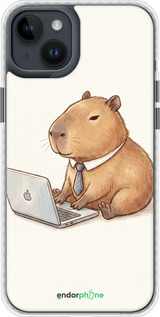 Чехол Bumper MagSafe чехол Funny Capybara CEO Working для Apple iPhone 14 Plus - 6777pm-2645 изображение 