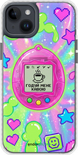 Чехол Bumper MagSafe чехол Y2K Aesthetic Retro Pet: Годуй мене кавою для Apple iPhone 14 Plus - 6784pm-2645 изображение 