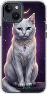Чехол Bumper MagSafe чехол Mystic White Cat Gothic Dark Purple Gold для Apple iPhone 14 Plus - 6805pm-2645 изображение 