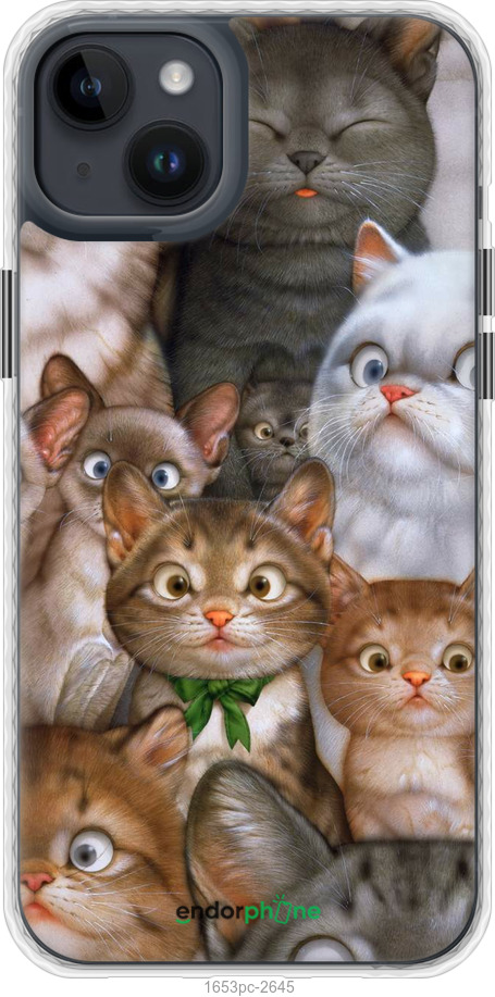 

Чохол Bumper чохол "Коти" для iPhone 14 Plus